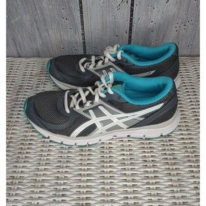 Asics Shoes Womens Size 6 Renovate Running Gray Teal T3S9L Light Weight